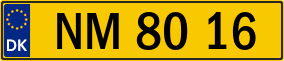 Trailer License Plate